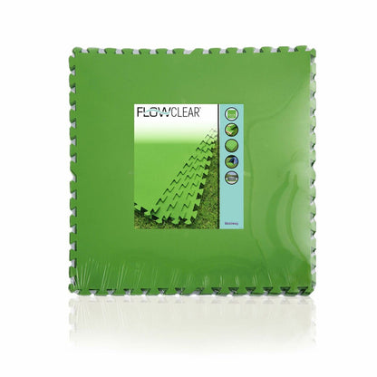 Bestway Pool Foam Golv Grön 9 bitar 78x78 cm Trädgård 58636 - finns hos Aktivcamping