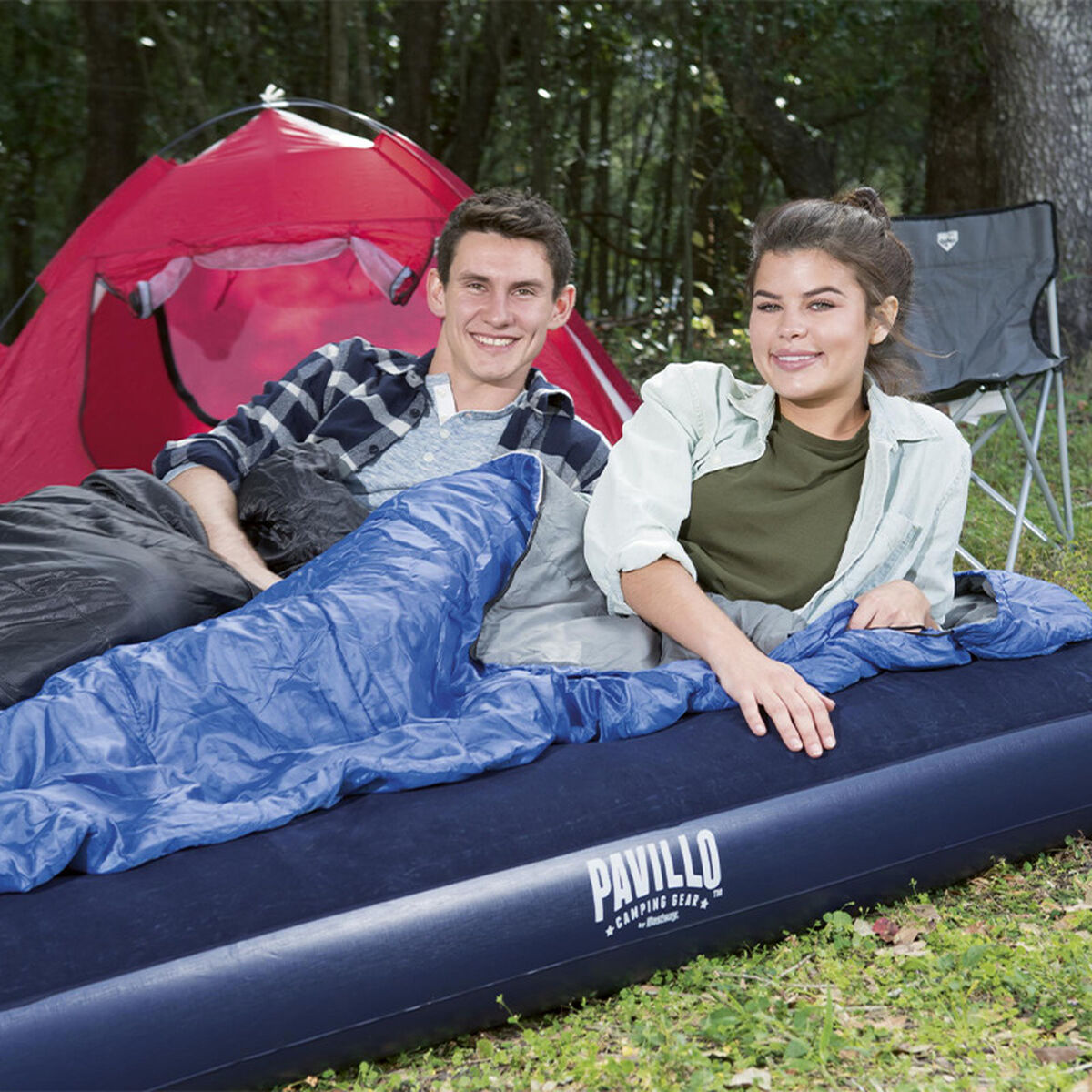 Bestway Queen Madrass 203x152x22 cm Uppblåsbar och Camping 67003 finns hos Aktivcamping