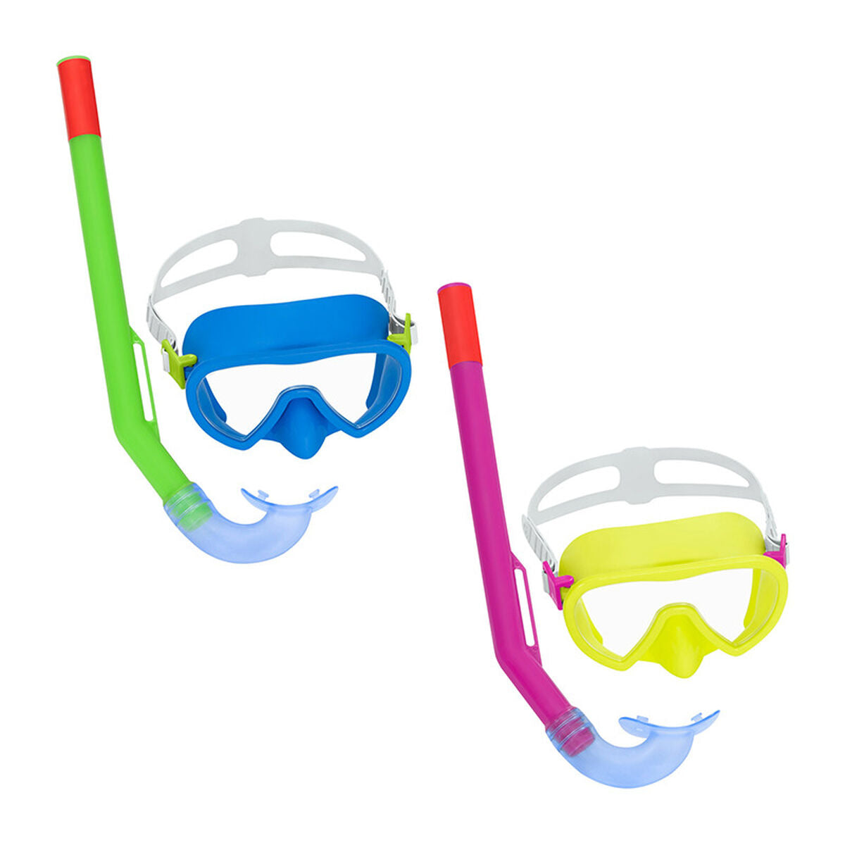 Bestway Set Mask och Tub Junior Purge Valve Färgsortering +7 år Strand och Pool 24032 finns hos Aktivcamping