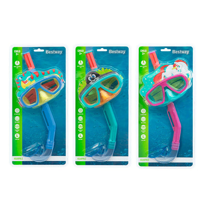 Bestway Set Mask och Tub Vuxen Spolvälv Färgsorterad +14 år Strand och Pool 24053 - finns hos Aktivcamping