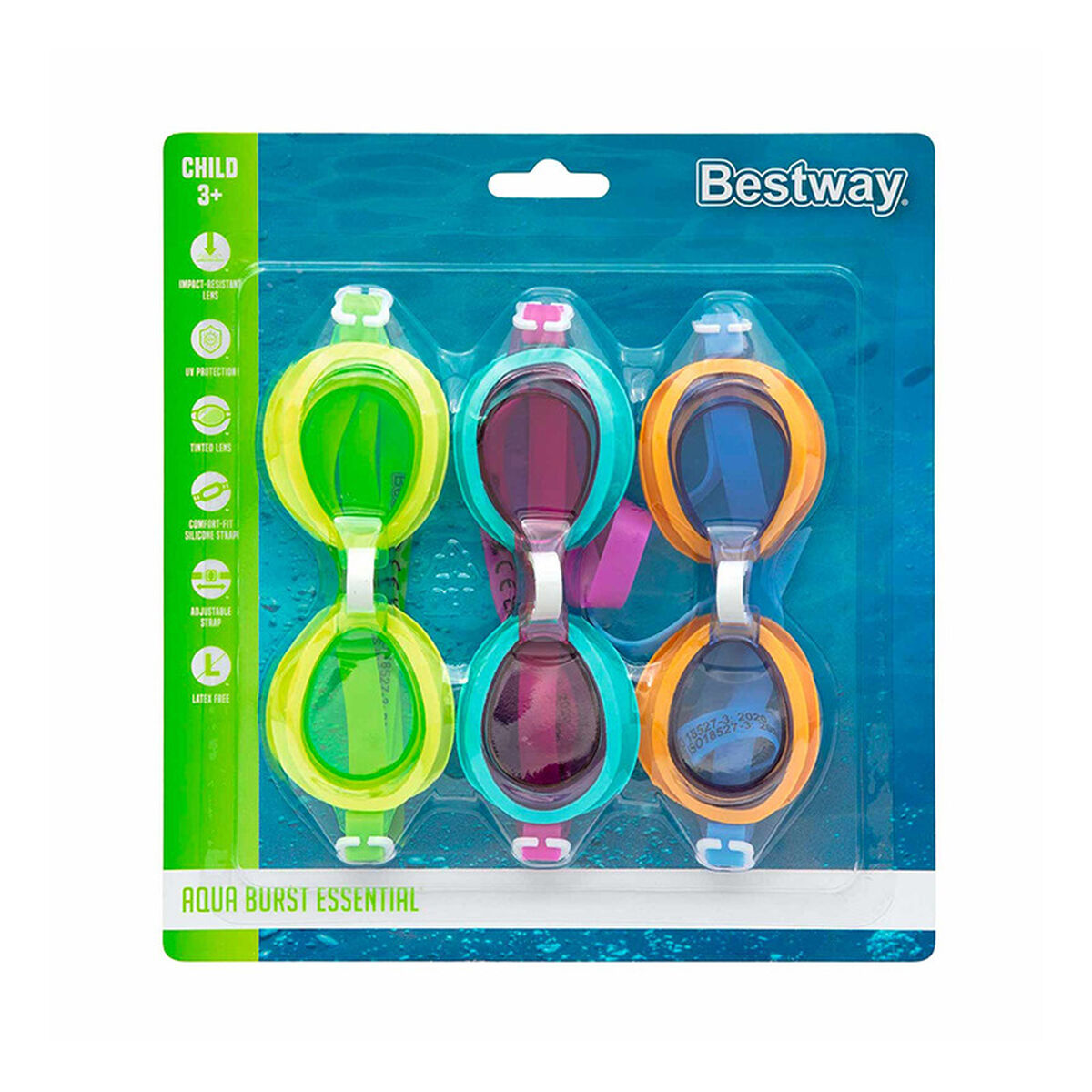 Bestway Silicona Simglasögon Junior Antifog Färg Blandad +7 År Strand och Pool 21065 finns hos Aktivcamping