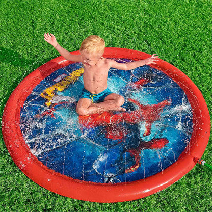 Bestway Spiderman Uppblåsbar Pool med Sprinkler D165 cm +2 År Trädgård 98792 finns hos Aktivcamping