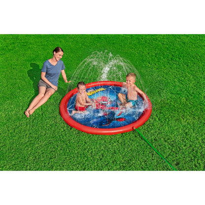 Bestway Spiderman Uppblåsbar Pool med Sprinkler D165 cm +2 År Trädgård 98792 finns hos Aktivcamping