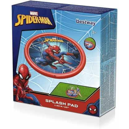 Bestway Spiderman Uppblåsbar Pool med Sprinkler D165 cm +2 År Trädgård 98792 finns hos Aktivcamping