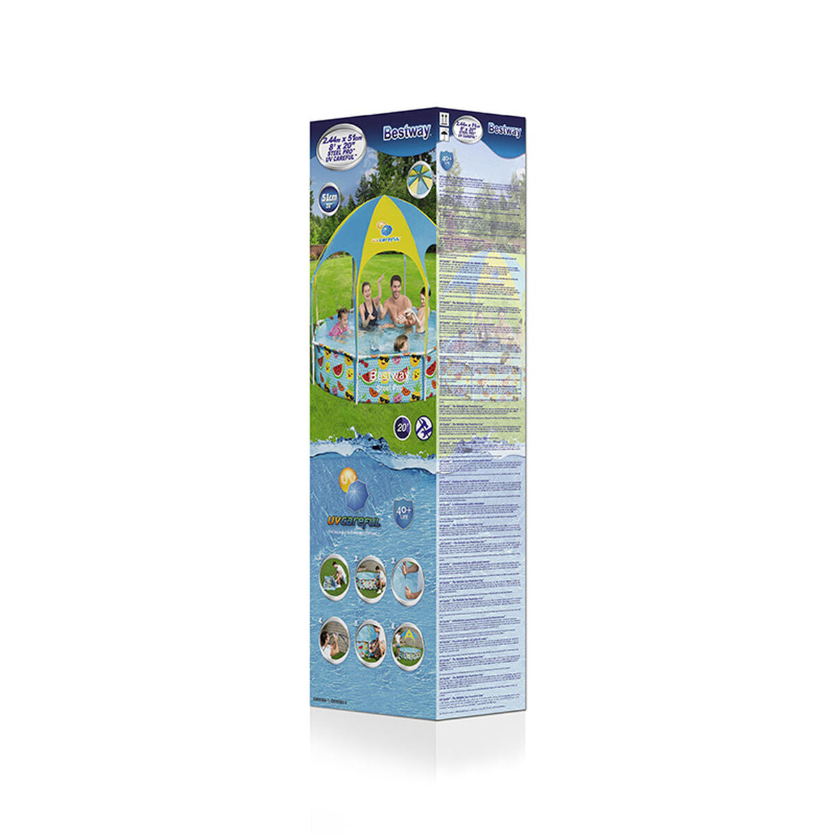 Bestway Steel Pool 244x51 cm finns hos Aktivcamping
