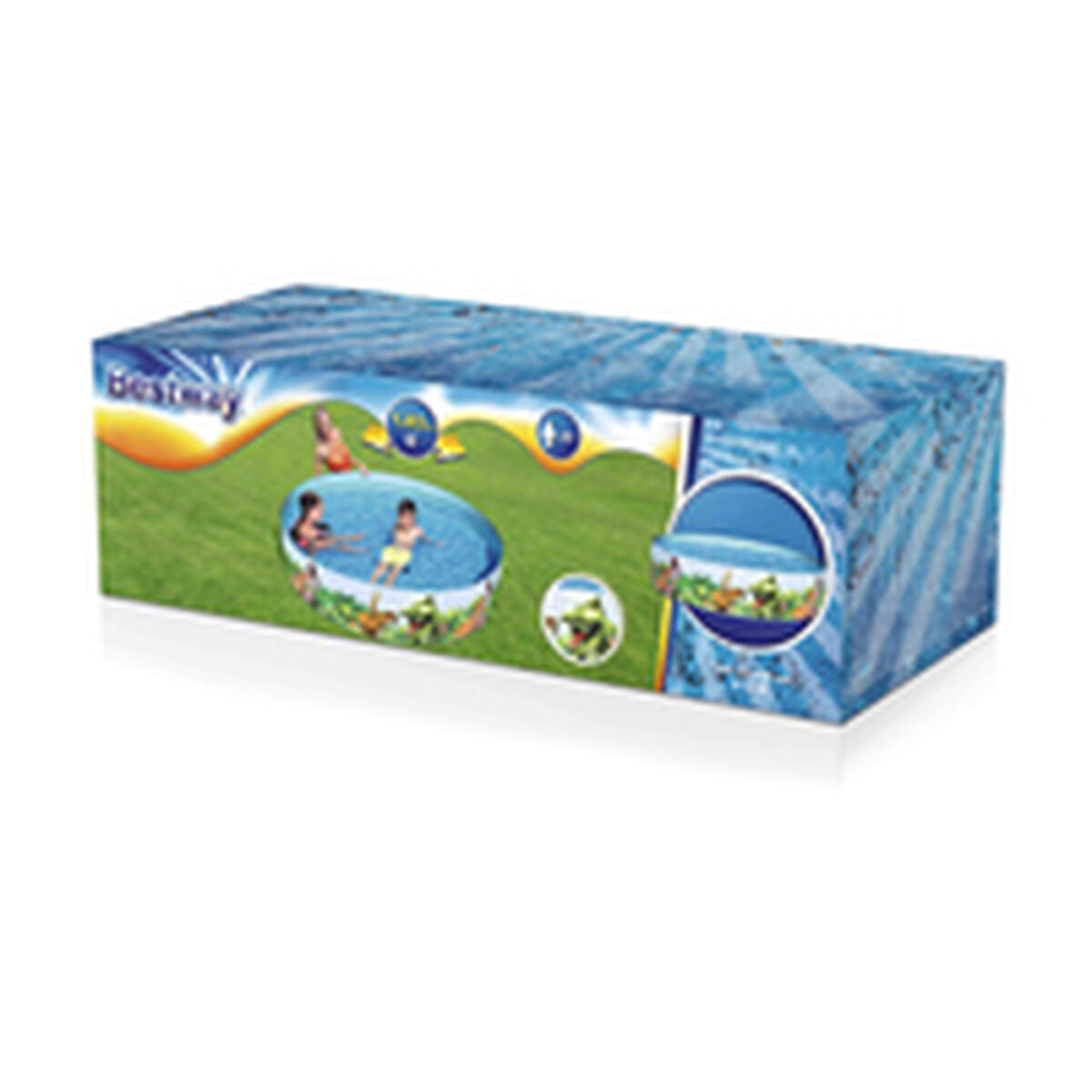 Bestway Styv Barn Pool PVC Dinosaurier 244x46 cm +3 År Trädgård 55001 finns hos Aktivcamping
