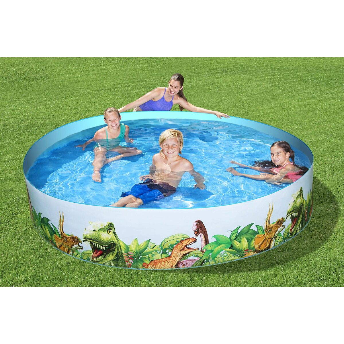 Bestway Styv Barn Pool PVC Dinosaurier 244x46 cm +3 År Trädgård 55001 finns hos Aktivcamping