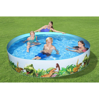 Bestway Styv Barn Pool PVC Dinosaurier 244x46 cm +3 År Trädgård 55001 finns hos Aktivcamping