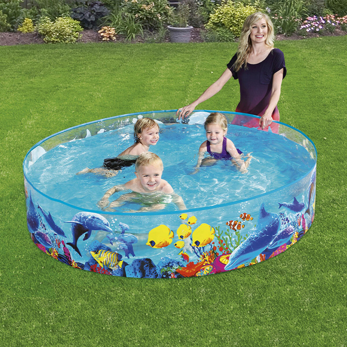 Bestway Trädgårdspool i hård PVC för barn Marina 183x38 cm +2 år 55030 finns hos Aktivcamping