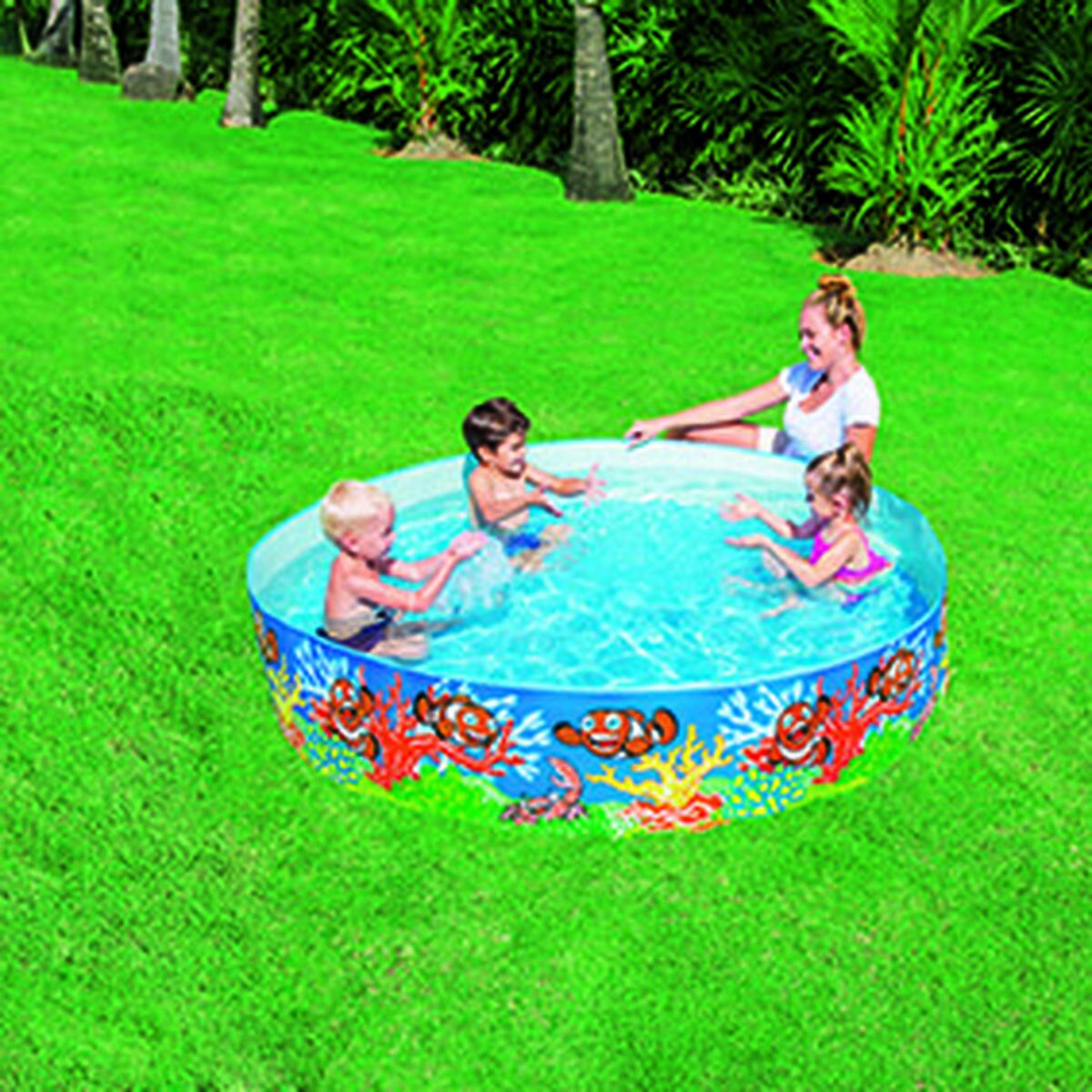 Bestway Trädgårdspool i hård PVC för barn Marina 183x38 cm +2 år 55030 finns hos Aktivcamping