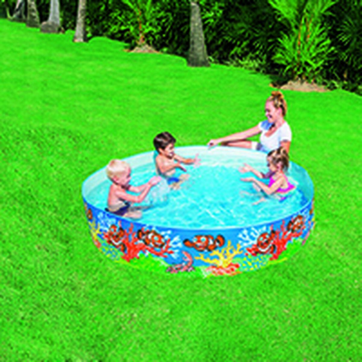 Bestway Trädgårdspool i hård PVC för barn Marina 183x38 cm +2 år 55030 finns hos Aktivcamping