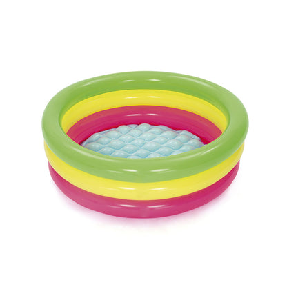 Bestway Uppblåsbar Barnbassäng 3 Ringar Mjuk Botten 70x24 cm +2 År Trädgård 51128 - finns hos Aktivcamping