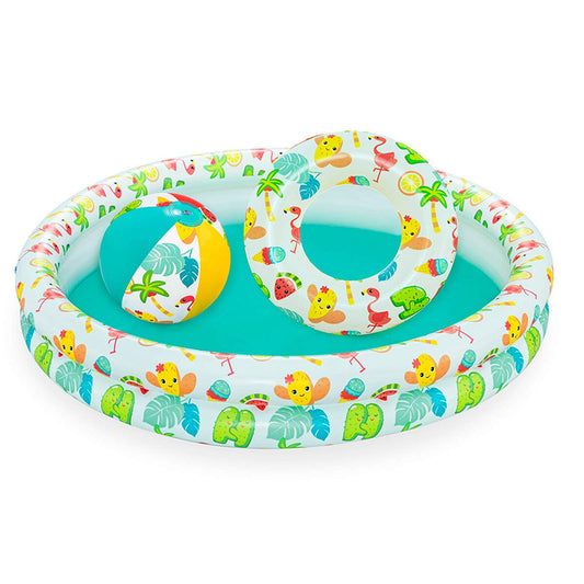 Bestway Uppblåsbar Barnpool 2 Ringar Set 122x20 cm +2 År Trädgård 51124 finns hos Aktivcamping