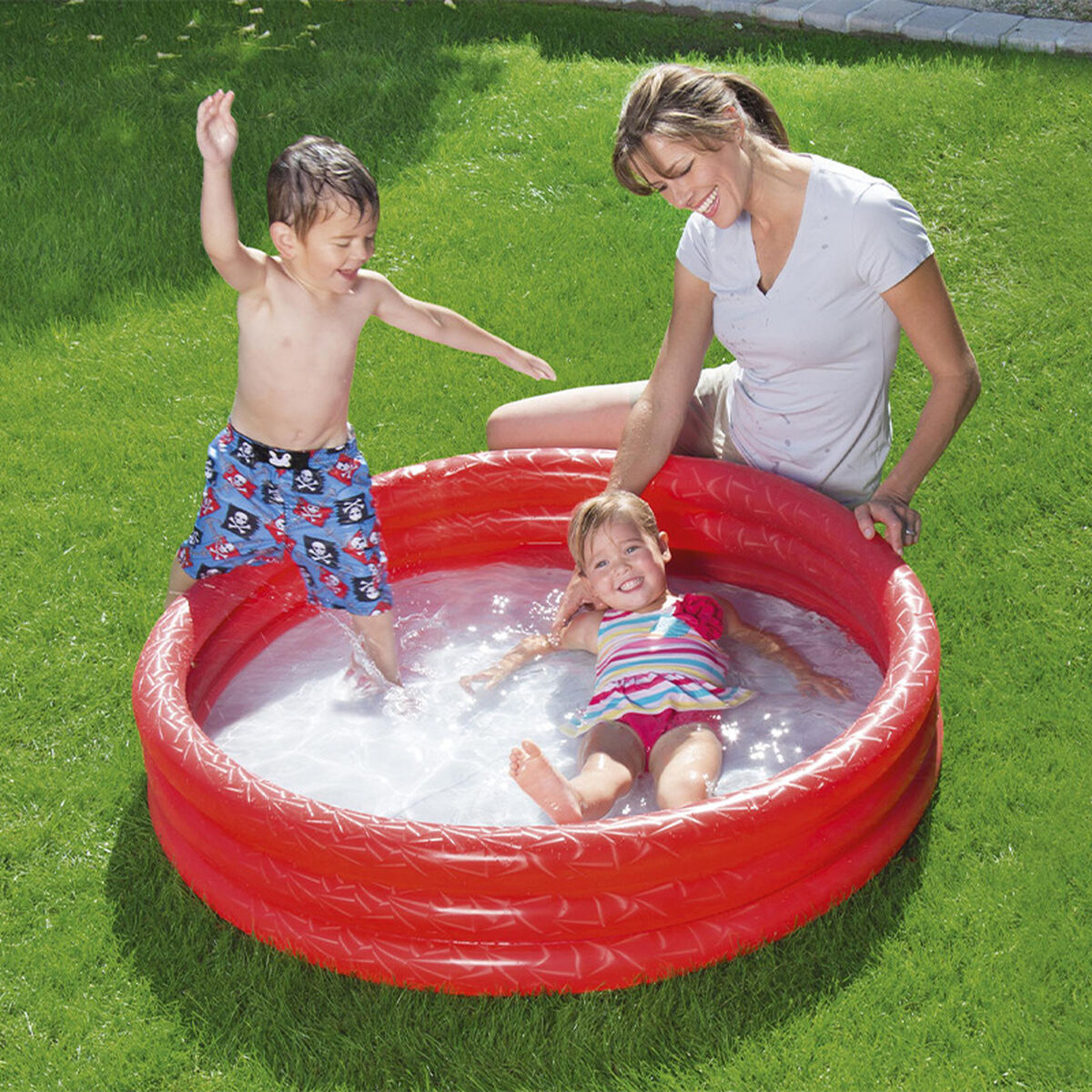 Bestway Uppblåsbar Barnpool 3 Ringer Eco Färg Blandad 122x25 cm +2 År Trädgård 51025 finns hos Aktivcamping