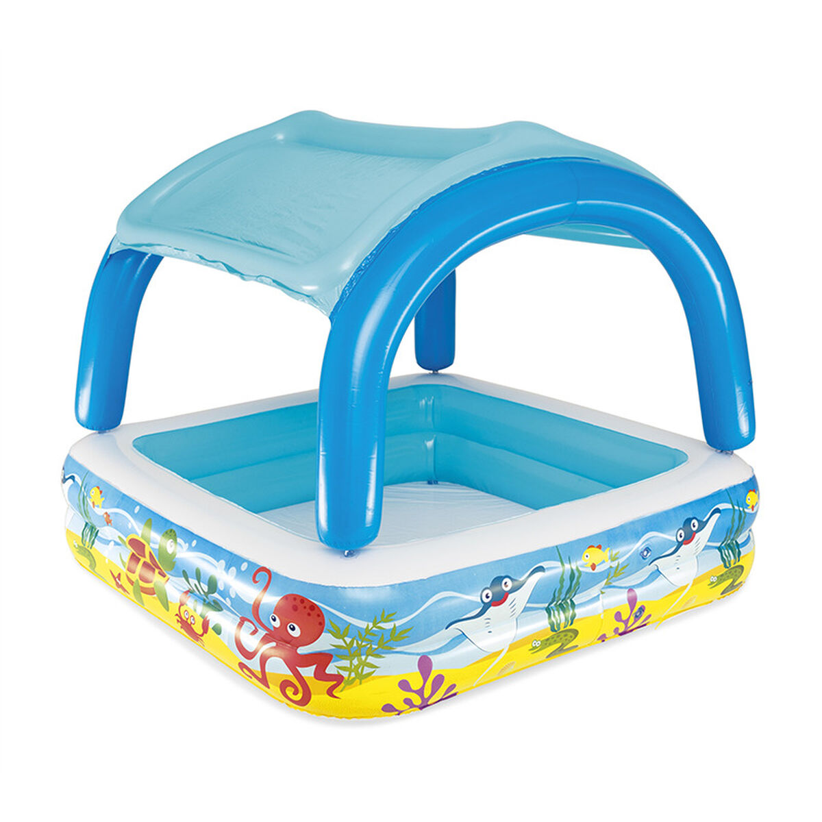Bestway Uppblåsbar Barnpool Avtagbart Tak 140x140x114 cm +2 År Trädgård 52192 finns hos Aktivcamping