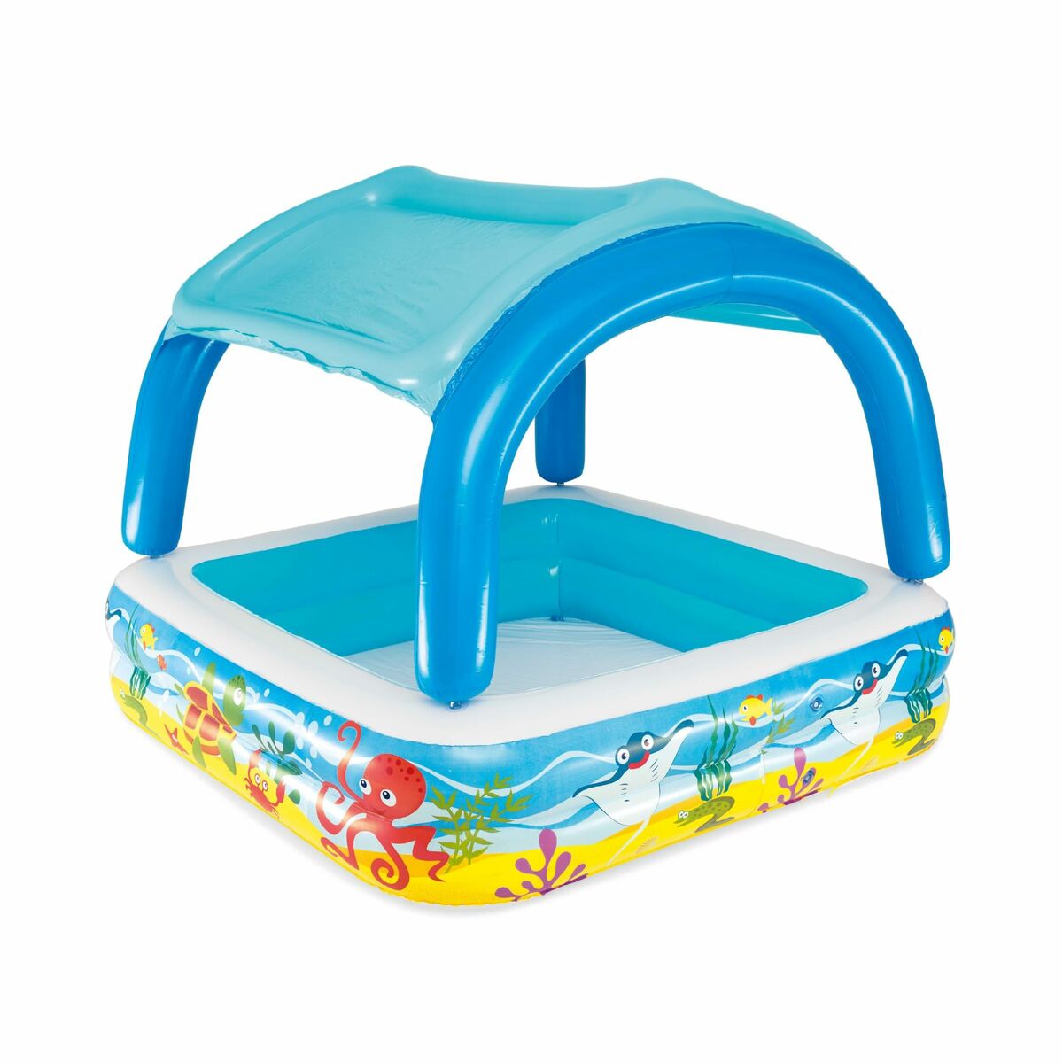 Bestway Uppblåsbar Barnpool Avtagbart Tak 140x140x114 cm +2 År Trädgård 52192 finns hos Aktivcamping