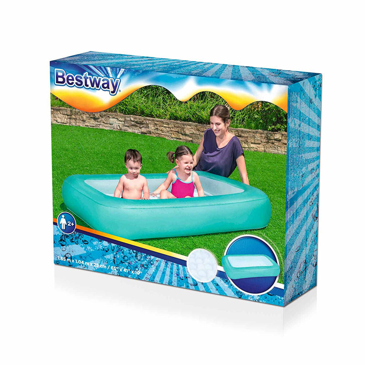 Bestway Uppblåsbar Barnpool Bebe Mjuk Botten 104x25 cm +2 År Trädgård 51115 finns hos Aktivcamping