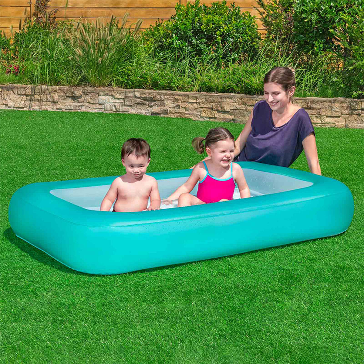 Bestway Uppblåsbar Barnpool Bebe Mjuk Botten 104x25 cm +2 År Trädgård 51115 finns hos Aktivcamping