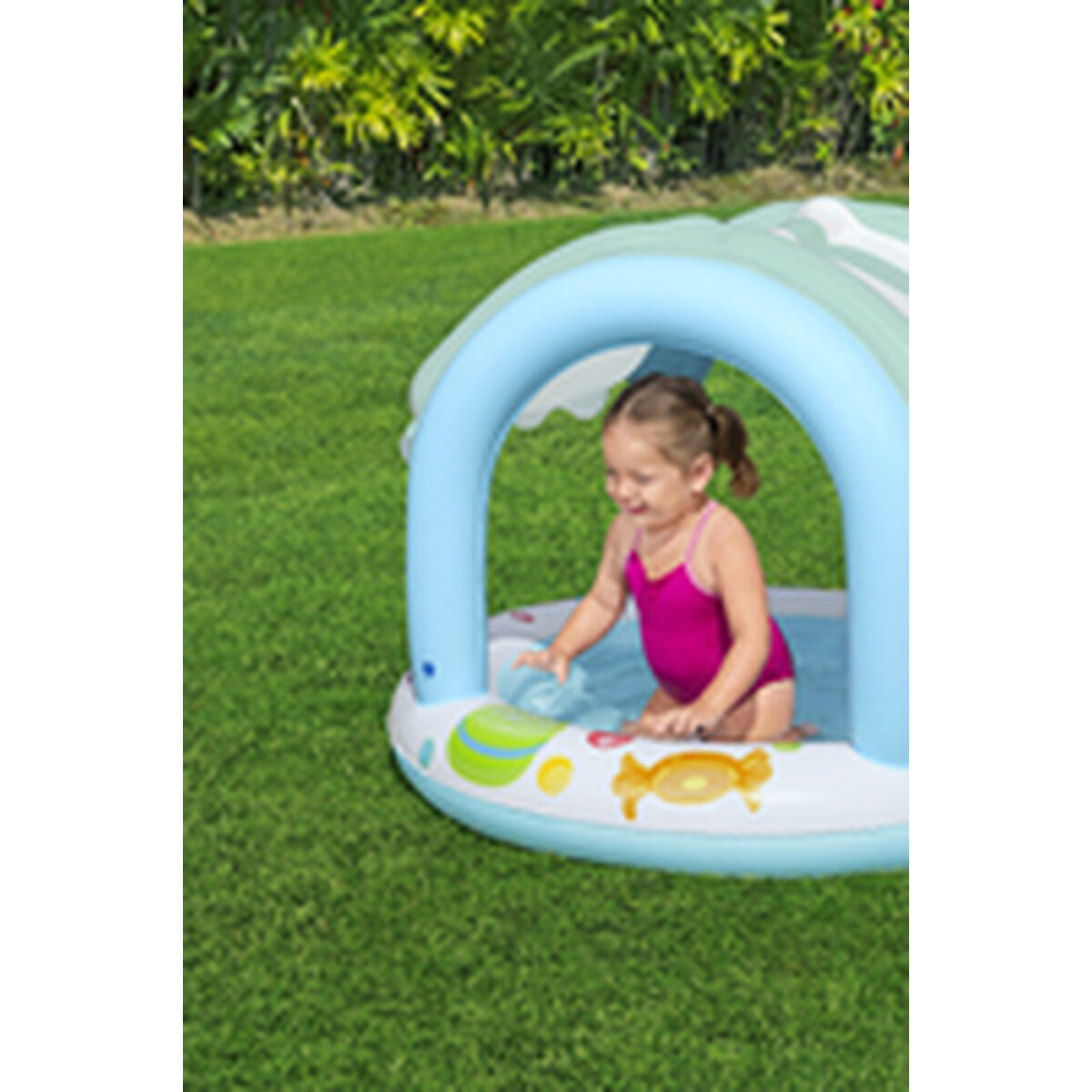 Bestway Uppblåsbar Barnpool Glasskiosk Ring 104x84 cm +2 År Trädgård 52638 finns hos Aktivcamping