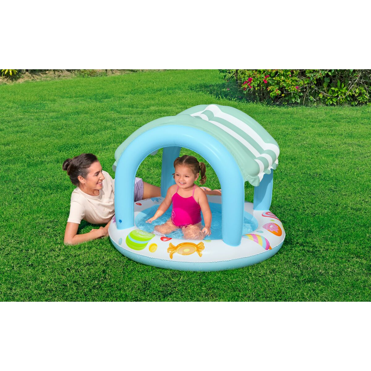 Bestway Uppblåsbar Barnpool Glasskiosk Ring 104x84 cm +2 År Trädgård 52638 finns hos Aktivcamping