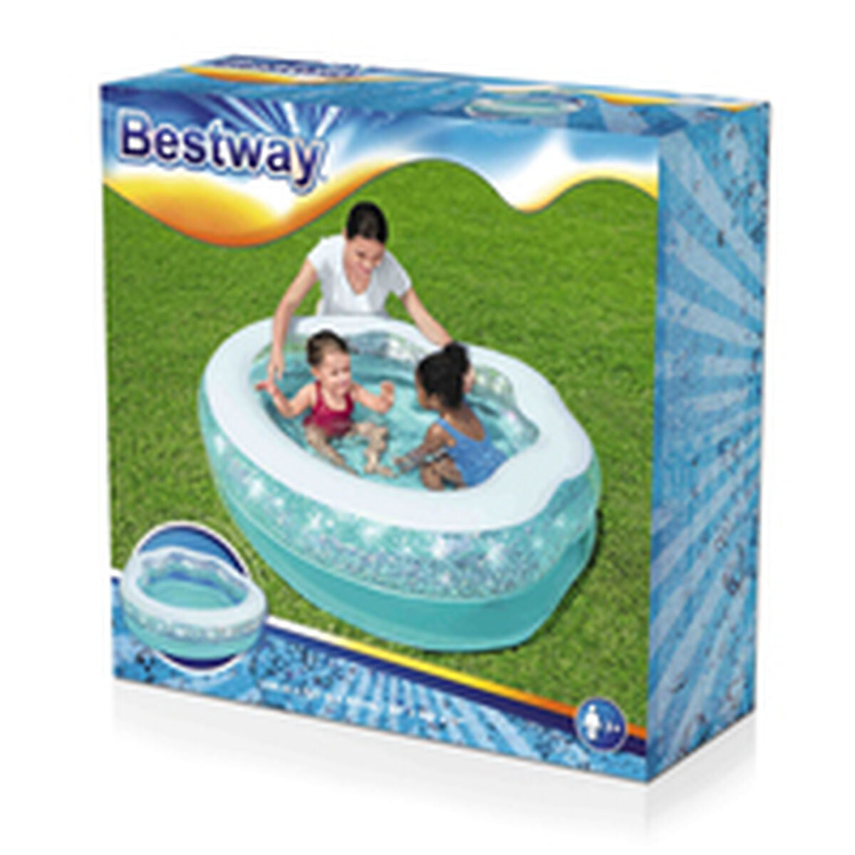 Bestway Uppblåsbar Barnpool Lysande 150x125x43 cm +3 År Trädgård 52489 finns hos Aktivcamping