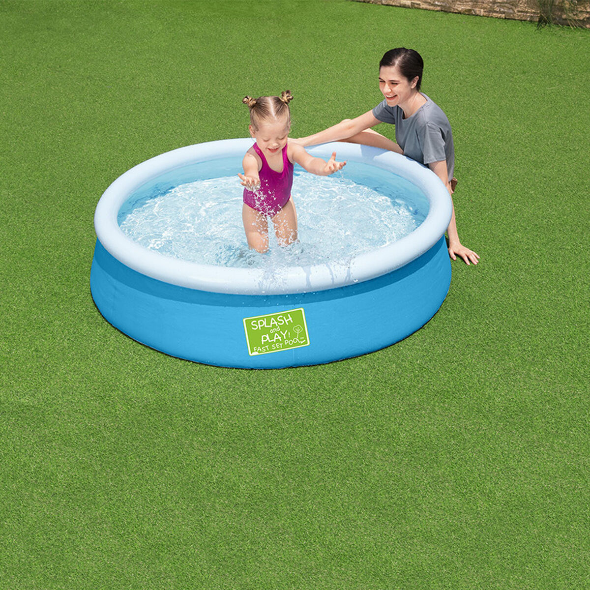 Bestway Uppblåsbar Barnpool Ring 152x38 cm +2 År Trädgård 57241 finns hos Aktivcamping