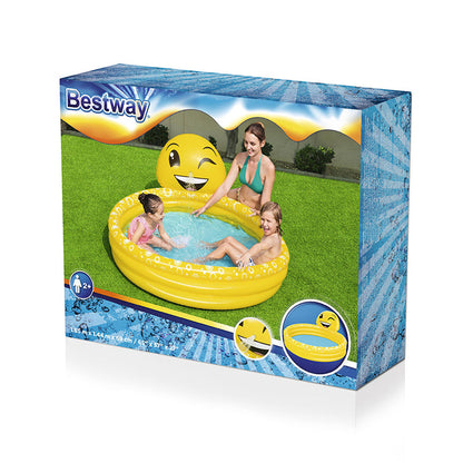 Bestway Uppblåsbar Barnpool Stråleleende 165x144x69 cm +2 År Trädgård 53081 finns hos Aktivcamping