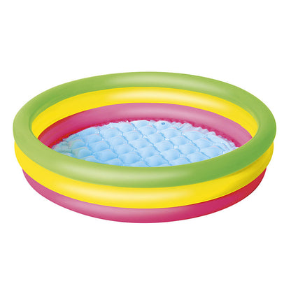 Bestway Uppblåsbar Barnpool med 3 Ringar Mjukbottnad 102x25 cm +2 År Trädgård 51104 finns hos Aktivcamping
