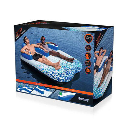 Bestway Uppblåsbar Dubbel Solstol Hydro-Force 196x193 cm Strand och Pool 43534 finns hos Aktivcamping