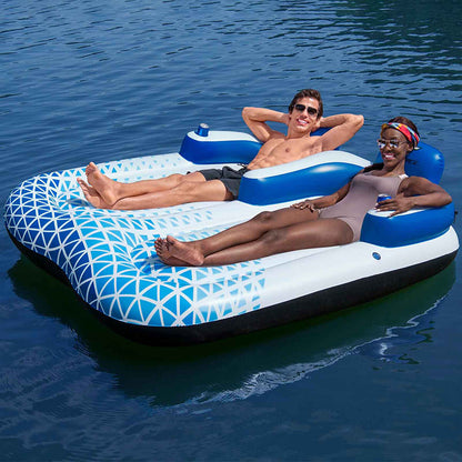 Bestway Uppblåsbar Dubbel Solstol Hydro-Force 196x193 cm Strand och Pool 43534 finns hos Aktivcamping