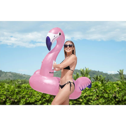 Bestway Uppblåsbar Figur Flamingo med Handtag 153x143 cm Strand och Pool 41475 finns hos Aktivcamping