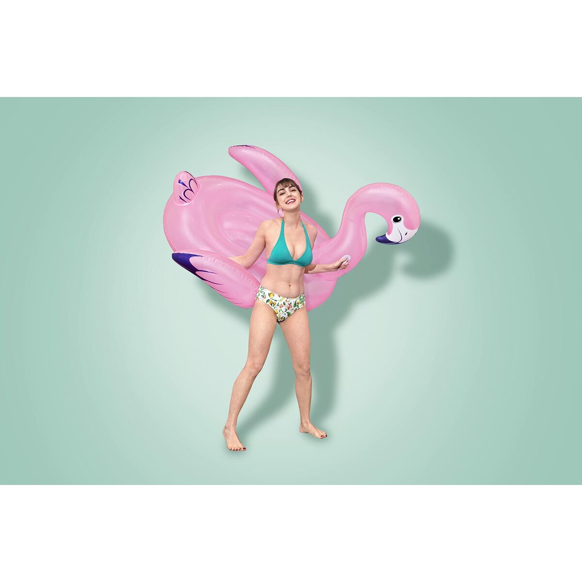 Bestway Uppblåsbar Figur Flamingo med Handtag 153x143 cm Strand och Pool 41475 finns hos Aktivcamping