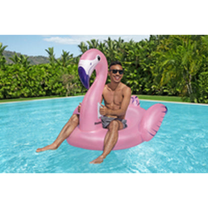 Bestway Uppblåsbar Figur Flamingo med Handtag 153x143 cm Strand och Pool 41475 finns hos Aktivcamping
