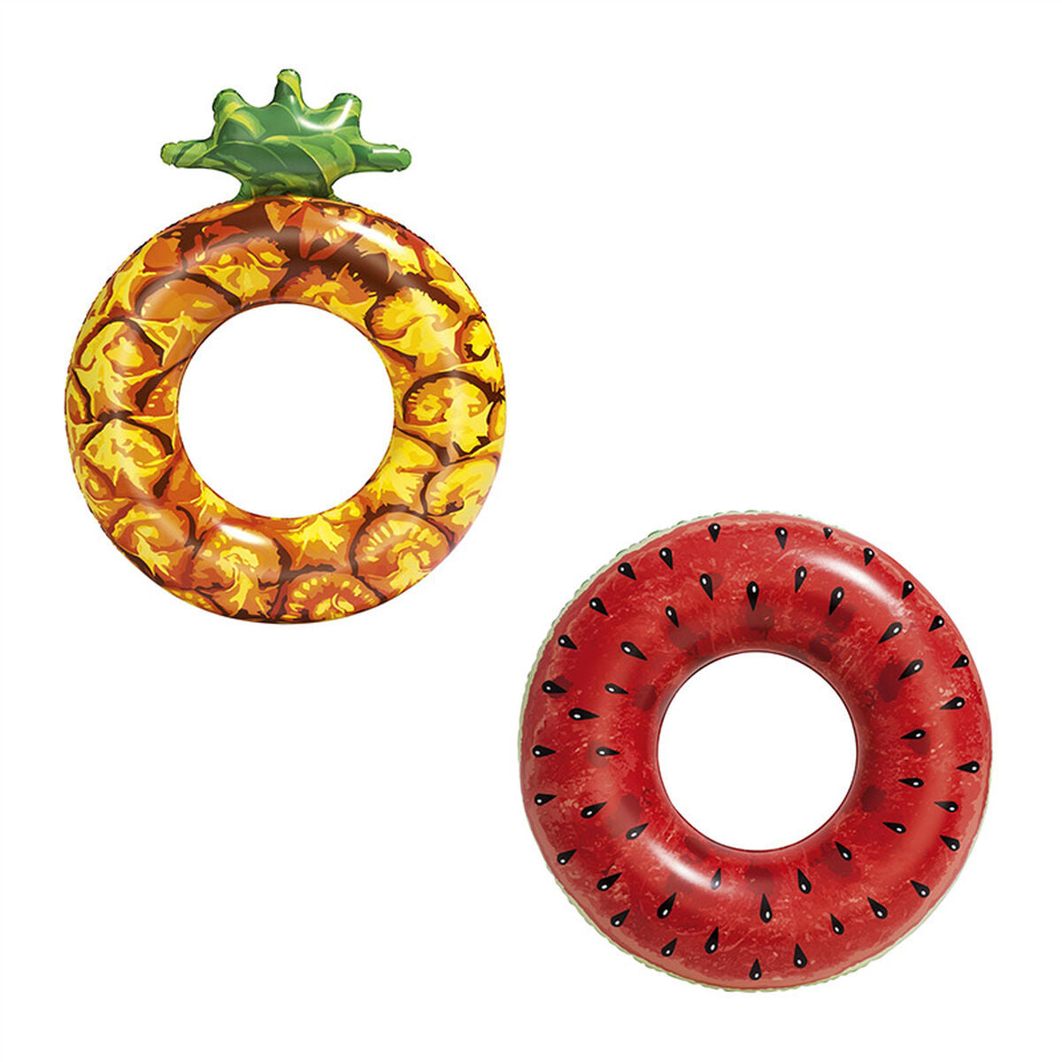 Bestway Uppblåsbar Flytring Vattenmelon och Ananas Olika Färger D116 cm +12 år Strand och Pool 36121 - finns hos Aktivcamping