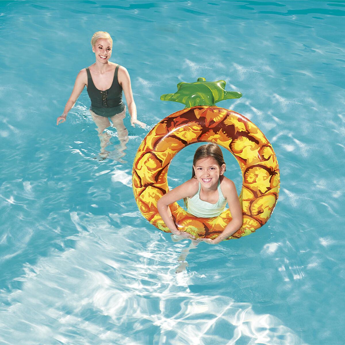 Bestway Uppblåsbar Flytring Vattenmelon och Ananas Olika Färger D116 cm +12 år Strand och Pool 36121 - finns hos Aktivcamping