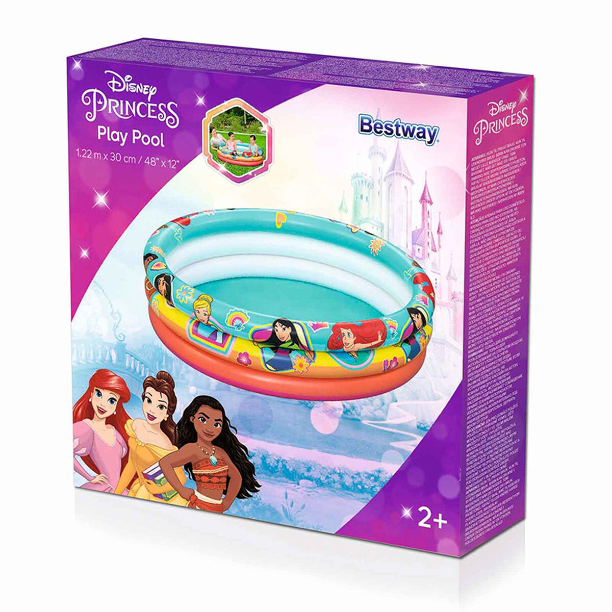 Bestway Uppblåsbar Pool Disney Prinsessor 122x30 cm +2 År Trädgård 91099 finns hos Aktivcamping