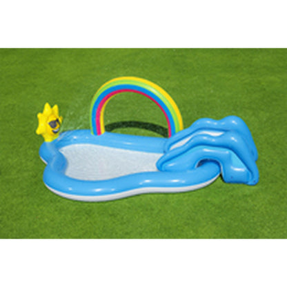 Bestway Uppblåsbar Pool Lekpark Regnbåge 257x145x91 cm +2 År Trädgård 53092 finns hos Aktivcamping