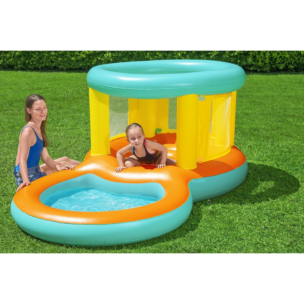 Bestway Uppblåsbar Pool Lekplats Hopper 239x142x102 cm +3 till 6 År Trädgård 52385 finns hos Aktivcamping