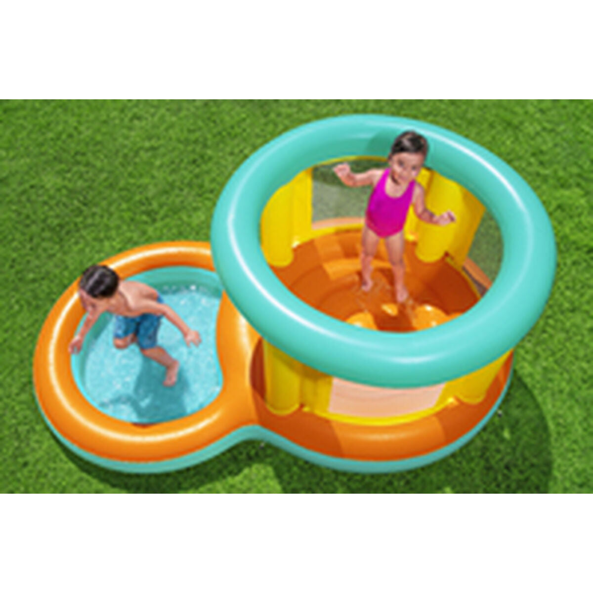 Bestway Uppblåsbar Pool Lekplats Hopper 239x142x102 cm +3 till 6 År Trädgård 52385 finns hos Aktivcamping