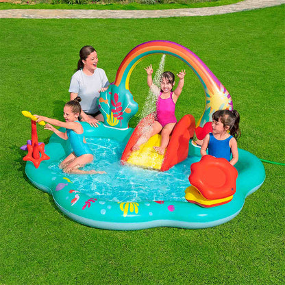 Bestway Uppblåsbar Pool Leksakspark Disney Sjöjungfrun 221x193x117cm +2 År Trädgård 91097 finns hos Aktivcamping