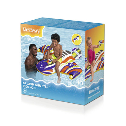 Bestway Uppblåsbar Rymdfarkost med Handtag och Vattenpistol 117x107 cm +3 År Strand och Pool 41503 finns hos Aktivcamping