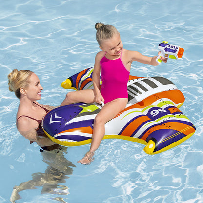 Bestway Uppblåsbar Rymdfarkost med Handtag och Vattenpistol 117x107 cm +3 År Strand och Pool 41503 finns hos Aktivcamping