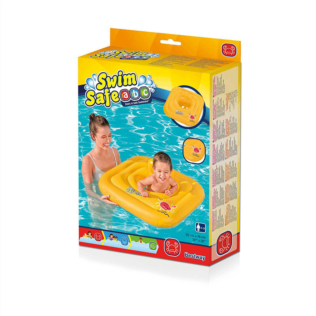 Bestway Uppblåsbar Säkerhetsväst för Bebis 51x46 cm +3 till 6 År Strand och Pool 32034 finns hos Aktivcamping