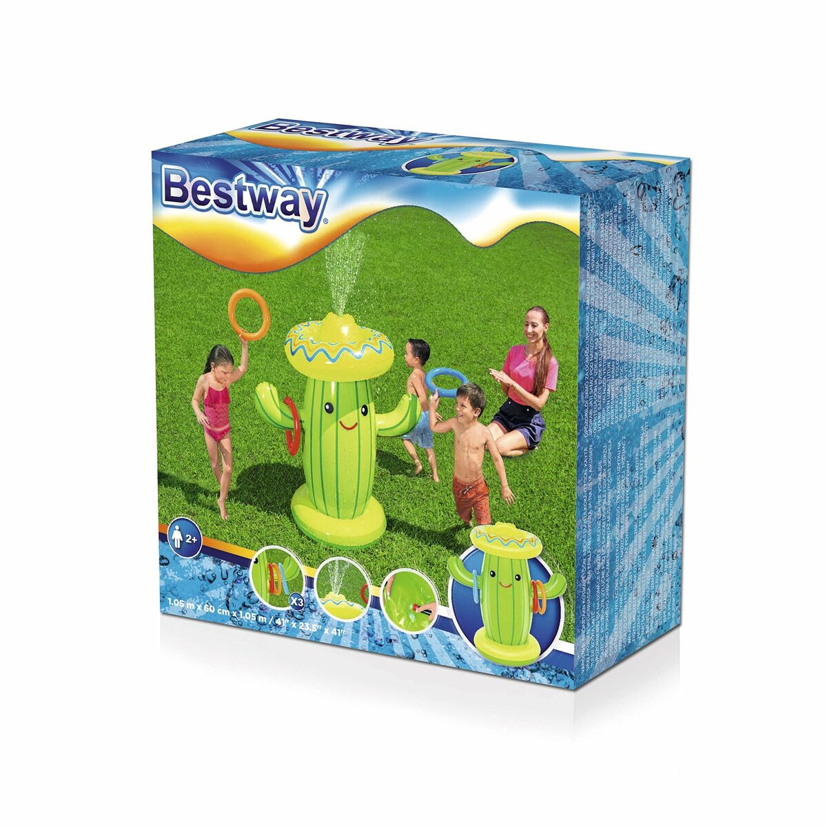 Bestway Uppblåsbar Sprinkler Kaktus 105x60x105 cm +2 År Trädgård 52281 - finns hos Aktivcamping
