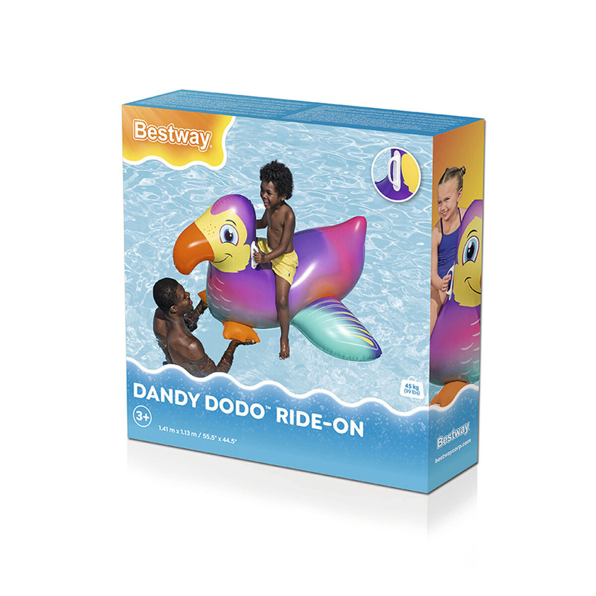 Bestway Uppblåsbar Tukanfigur med Handtag 141x113 cm +3 År Strand och Pool 41504 finns hos Aktivcamping