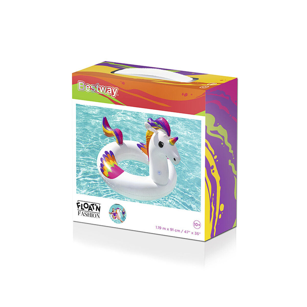 Bestway Uppblåsbar Unicorn Float 119x91 cm +10 År Strand och Pool 36159 finns hos Aktivcamping