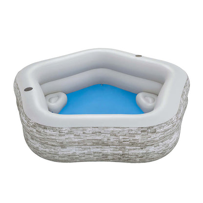 Bestway Uppblåsbar familjepool 213x206x53 cm +6 År Trädgård 54423 - finns hos Aktivcamping