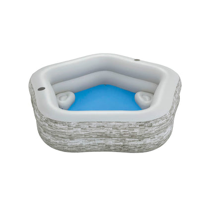 Bestway Uppblåsbar familjepool 213x206x53 cm +6 År Trädgård 54423 - finns hos Aktivcamping