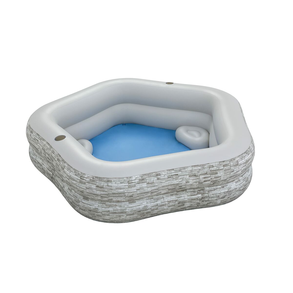 Bestway Uppblåsbar familjepool 213x206x53 cm +6 År Trädgård 54423 - finns hos Aktivcamping