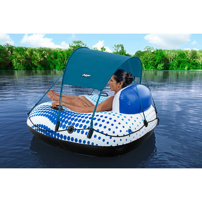 Bestway Uppblåsbara Ring med Handtag Rapid Rider med Parasoll D137 cm Strand och Pool 43725 - finns hos Aktivcamping